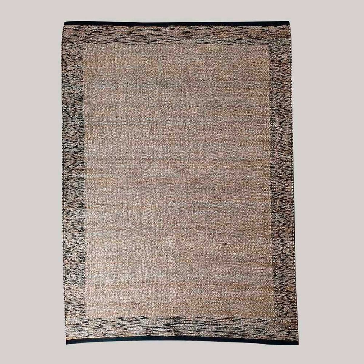 Bajada de Cama Idetex Melange 90 x 60 Negro y Beige