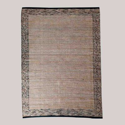 Bajada de Cama Idetex Melange 90 x 60 Negro y Beige