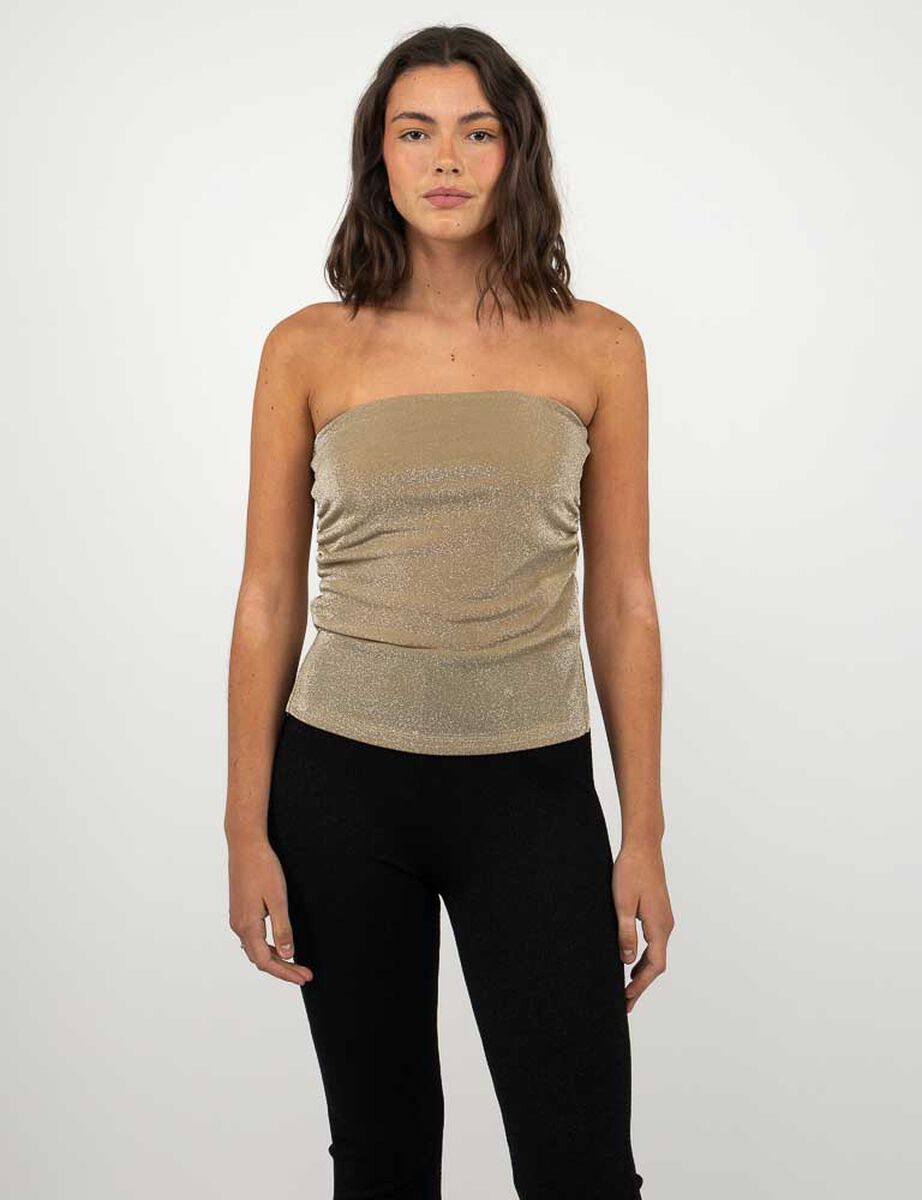 Polera Strapless Mujer Icono