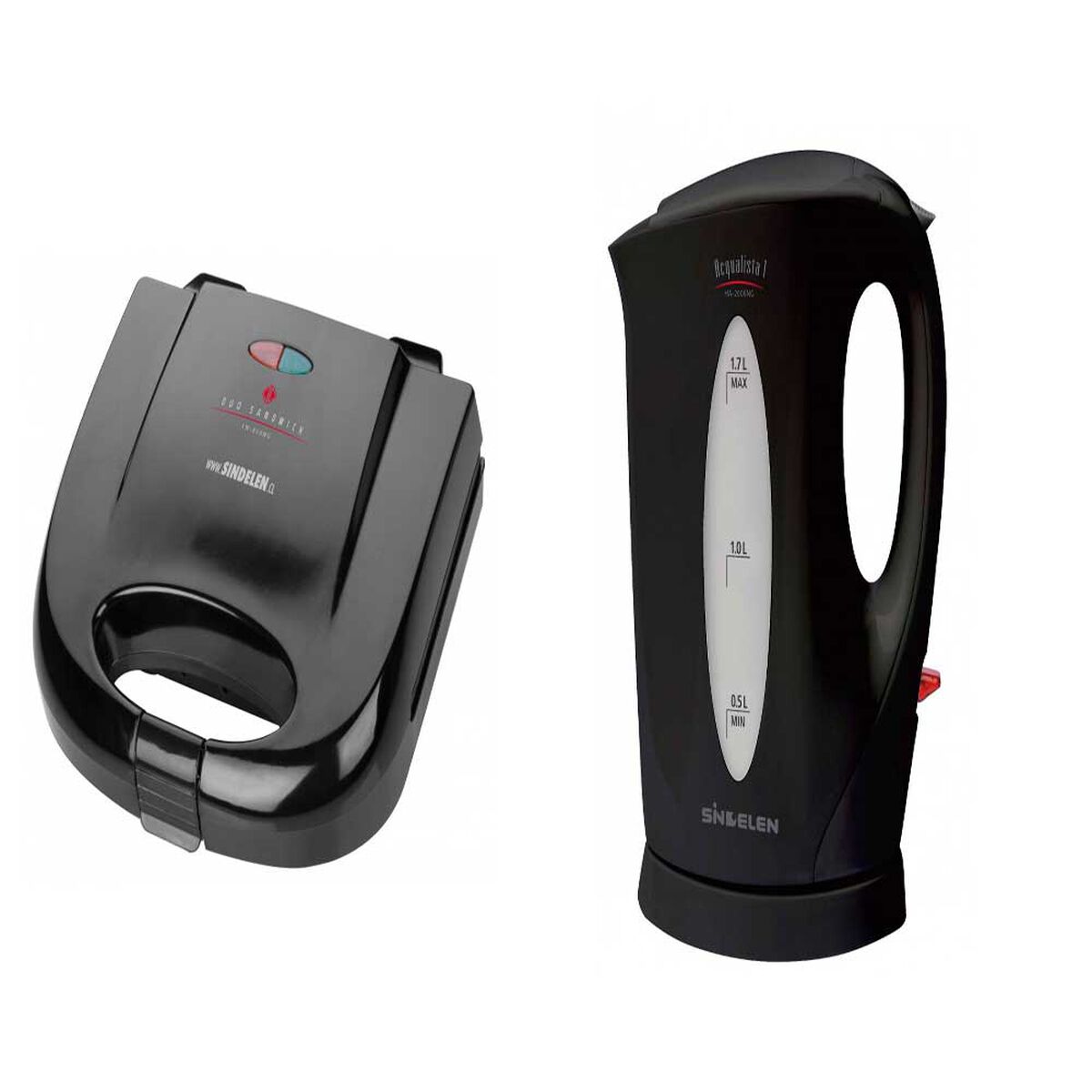 Combo Hervidor & Tostador Sindelen HA-2000NG Negro