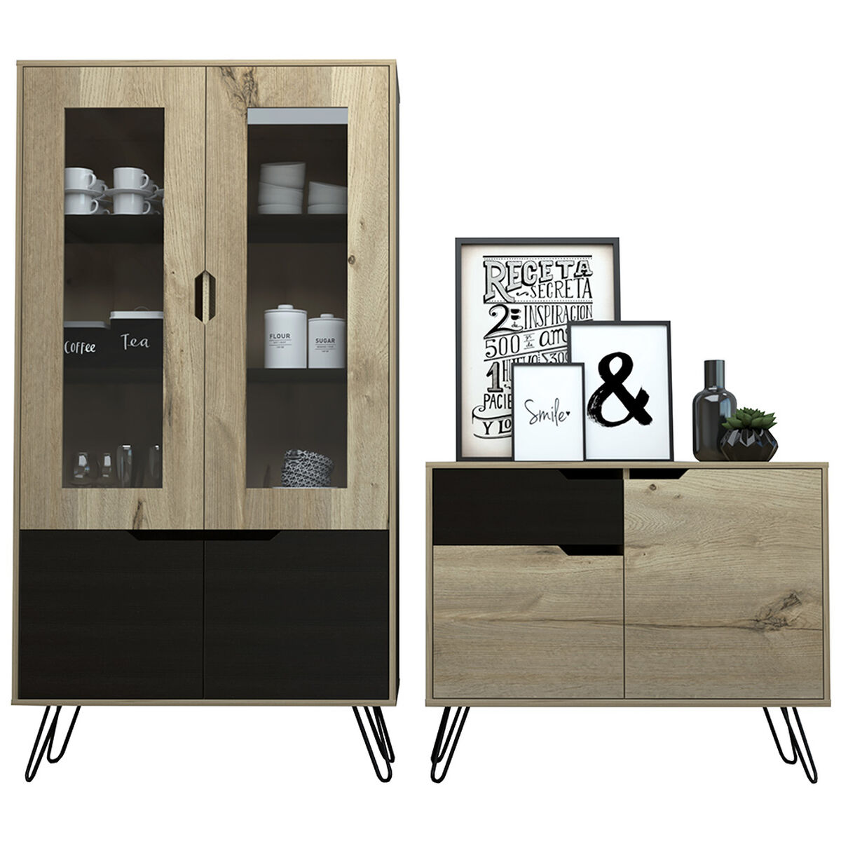 Buffet + Vitrina TuHome Audra