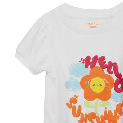 Imagen 2 del producto Conjunto Polera+Short Bebé Chess Baby Blanco