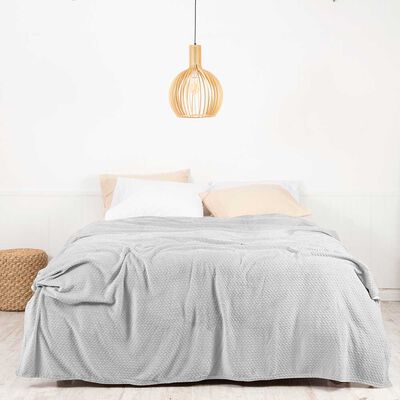 Imagen 1 del producto Frazada de Poliéster Mashini 2 Plazas Liso Gris