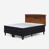 Cama Europea Rosen Base Dividida 2 Plazas Tempo + Respaldo Veneto