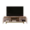 Rack TV Vekkahome Agnes Hasta 70" Beige Caf&eacute;