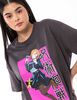 Polera Estampada Anime Oversized Manga Corta Mujer Icono
