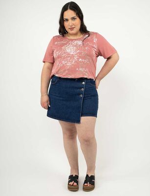 Imagen 2 del producto Falda Short Mujer Extralindas Azul, Blanco, Celeste, Negro