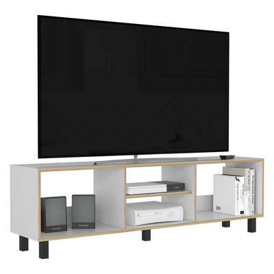 Imagen 2 del producto Rack TV TuHome Nomik Texas Blanco Hasta 70""