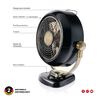Ventilador de Mesa Thomas TH-12BNM Bronce/Negro