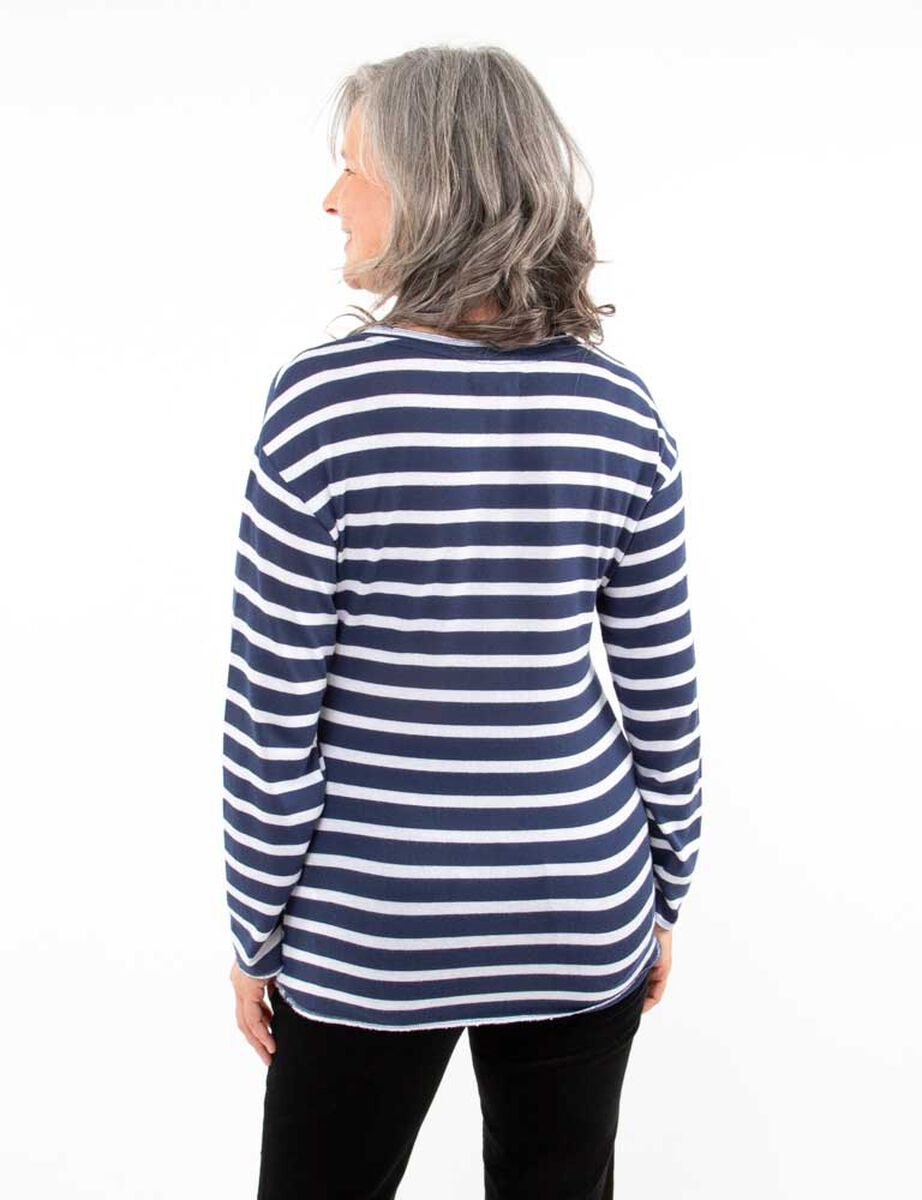 Sweater Estampado Cuello V Mujer Portman Club
