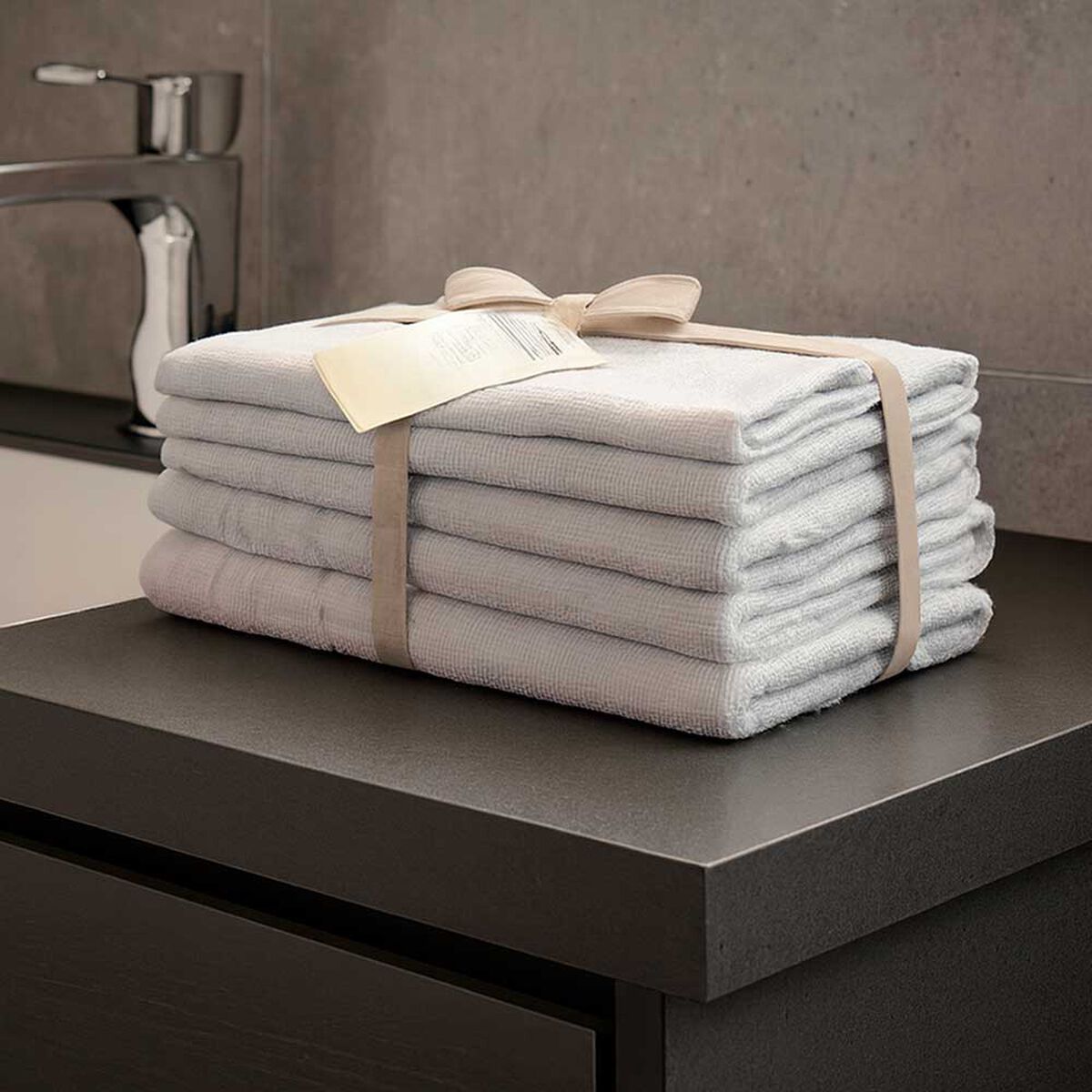 Set 6 Toallas Idetex Valencia Blanco