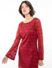 Vestido Corto Manga Larga Mujer Zibel