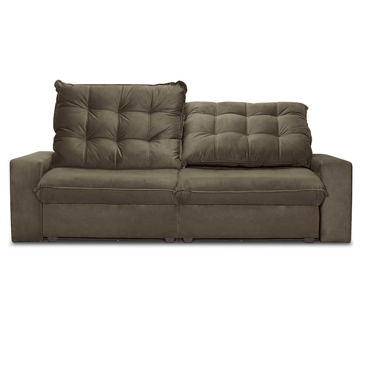 Sofá Reclinable Innovamuebles Magestic 2 Cuerpos Chocolate