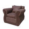 Juego de Living Almore Atenea PU Sofá 3 Cuerpos + Dos Sillones 1 Cuerpo Caramelo