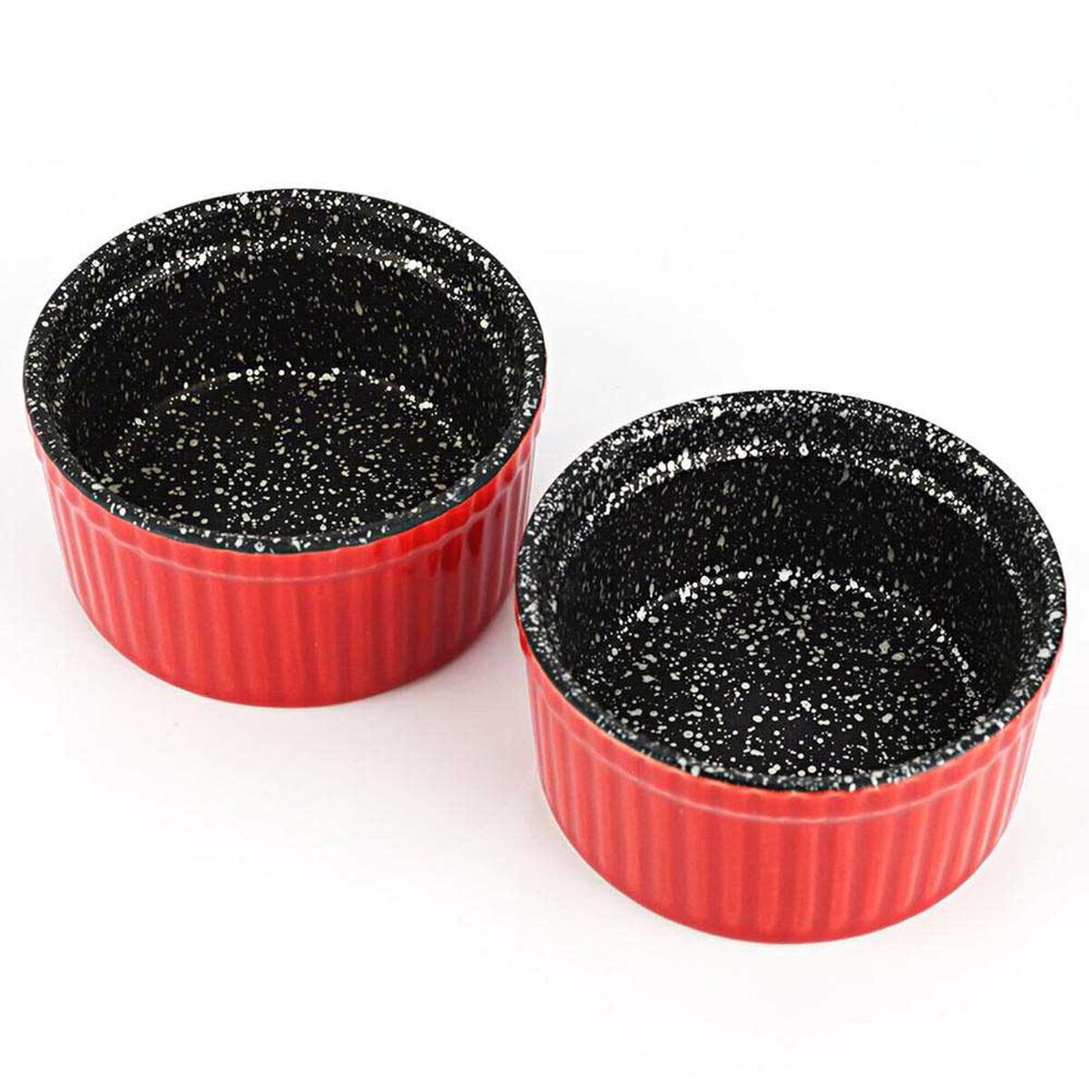 Set 2 Ramekin Cer&aacute;mica con Antiadherente Fantuzzi Trento
