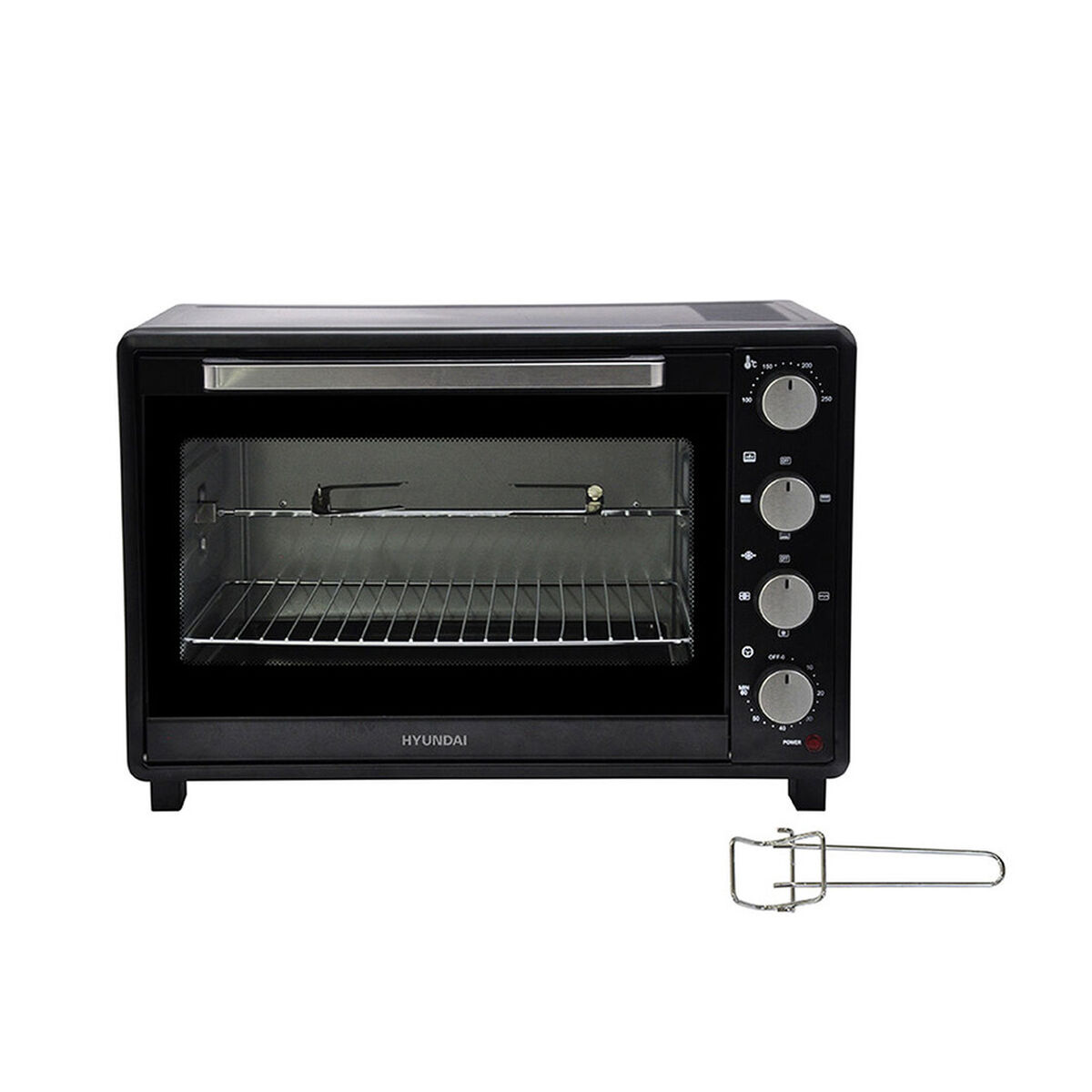 Combo Mueble de Cocina Casanova Cabinet 2 Puertas Nature / Blanco + Horno Eléctrico Hyundai HY35N 35 lt.