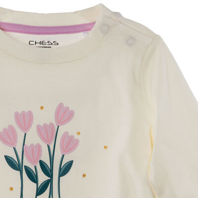 Imagen 2 del producto Polera Manga Larga Chess Baby Gris, Rosado