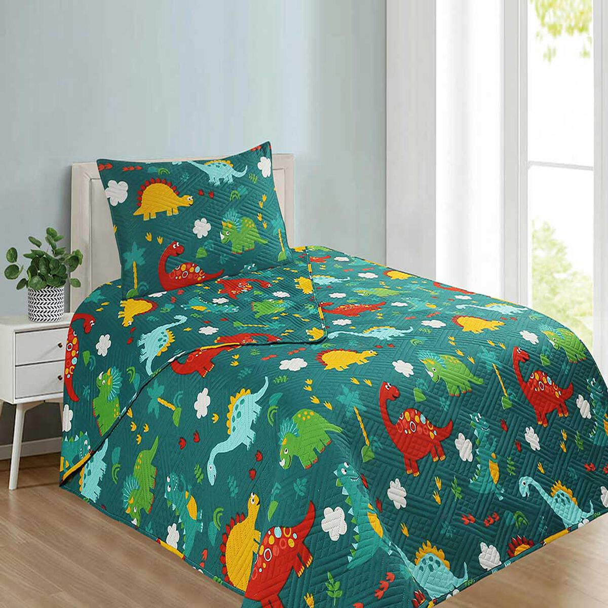 Quilt Doral 1,5 Plazas Origins Dinosaurios