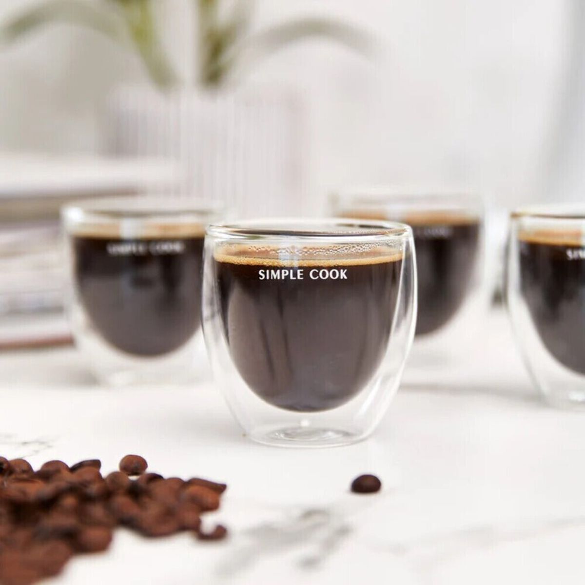 Set 4 Tazas Simple Cook Espresso