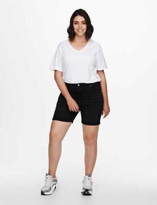 Imagen 2 del producto Short Denim Mujer Only Carmakoma Negro