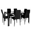 Juego de Comedor Universal Market Nevada Negro 6 Sillas