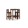 Juego de Comedor VekkaHome Alto 2 Sillas Chocolate