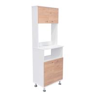 Mueble para Microondas Tuhome Kitchen 54 4 Puertas Blanco-Rovere