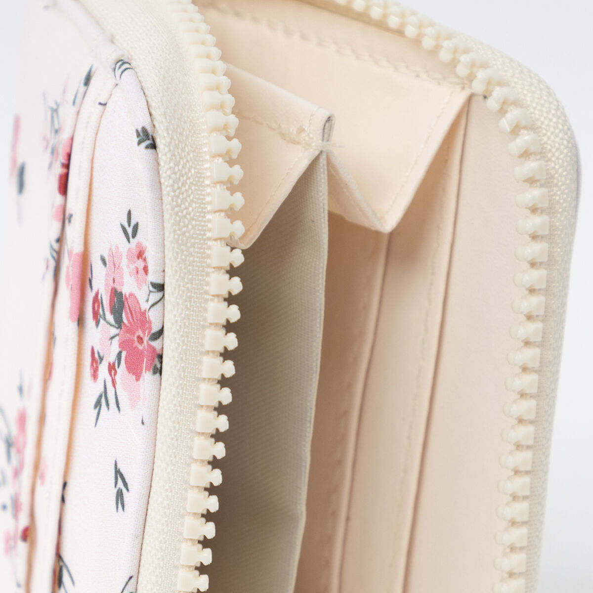 Billetera Flores Beige Icono