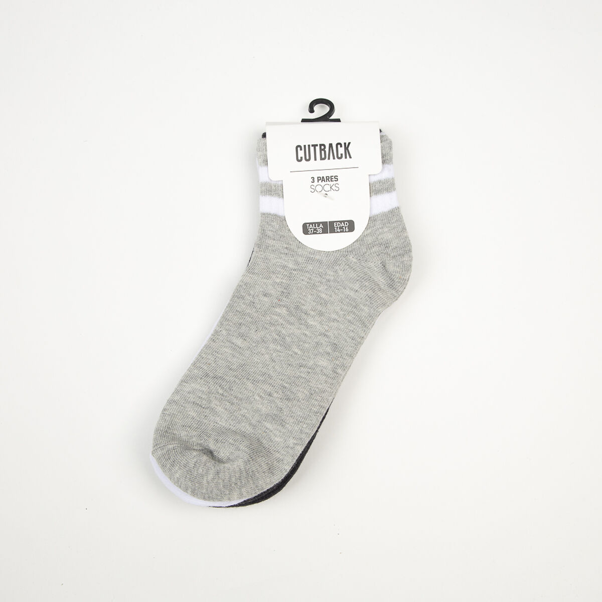 Pack 3 Calcetin Corto Niño Cutback