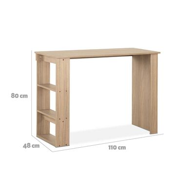 Imagen 2 del producto Escritorio Stanford 2 Repisas Leterales Nogal