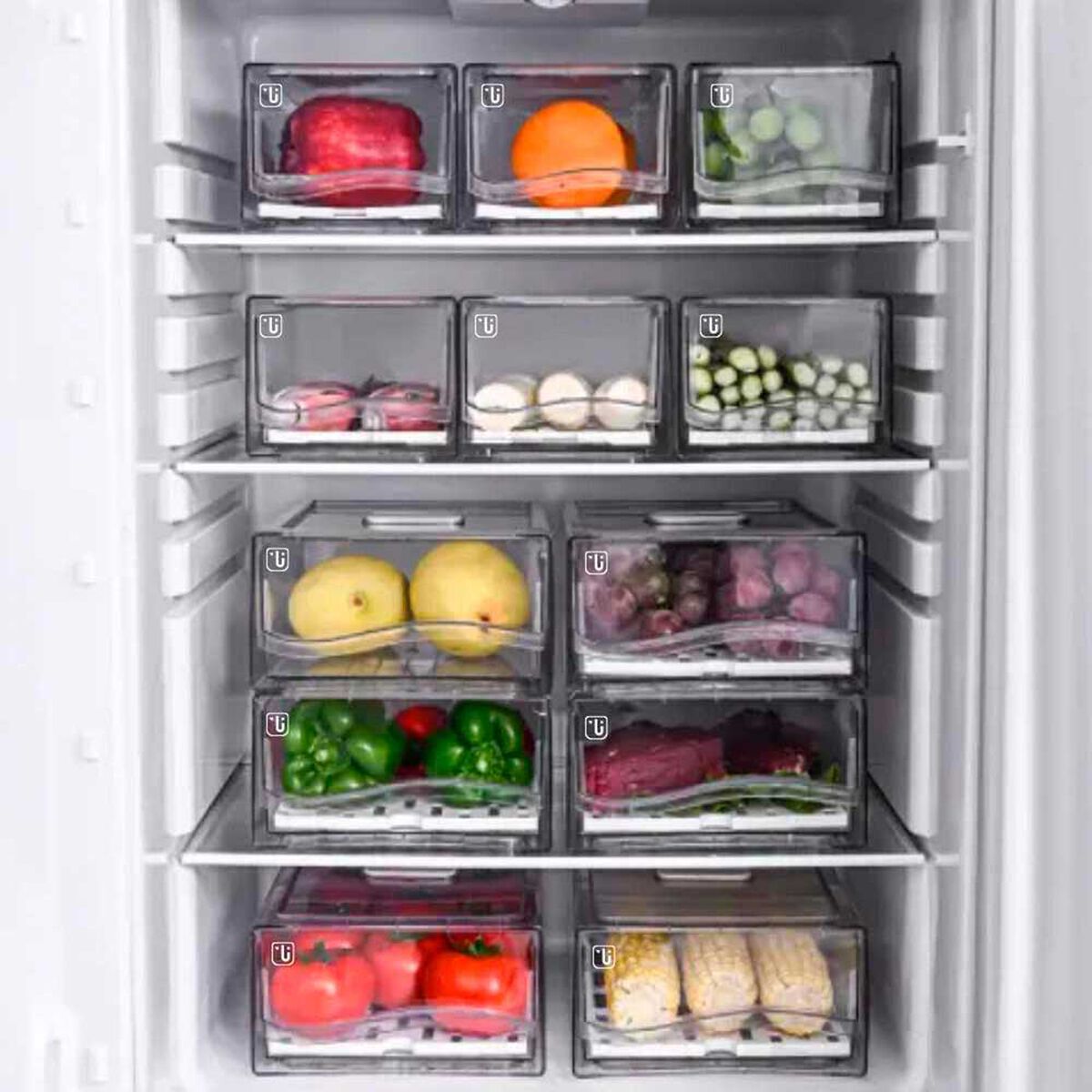 Pack Organizador Refrigerador Drenaje S + L Simplit