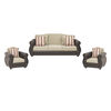 Juego de Living Innovamuebles Azucena Sofá 3 Cuerpos + Dos Sillones 1 Cuerpo Beige 