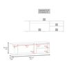 Rack TV TuHome GoodWood 70" Blanco