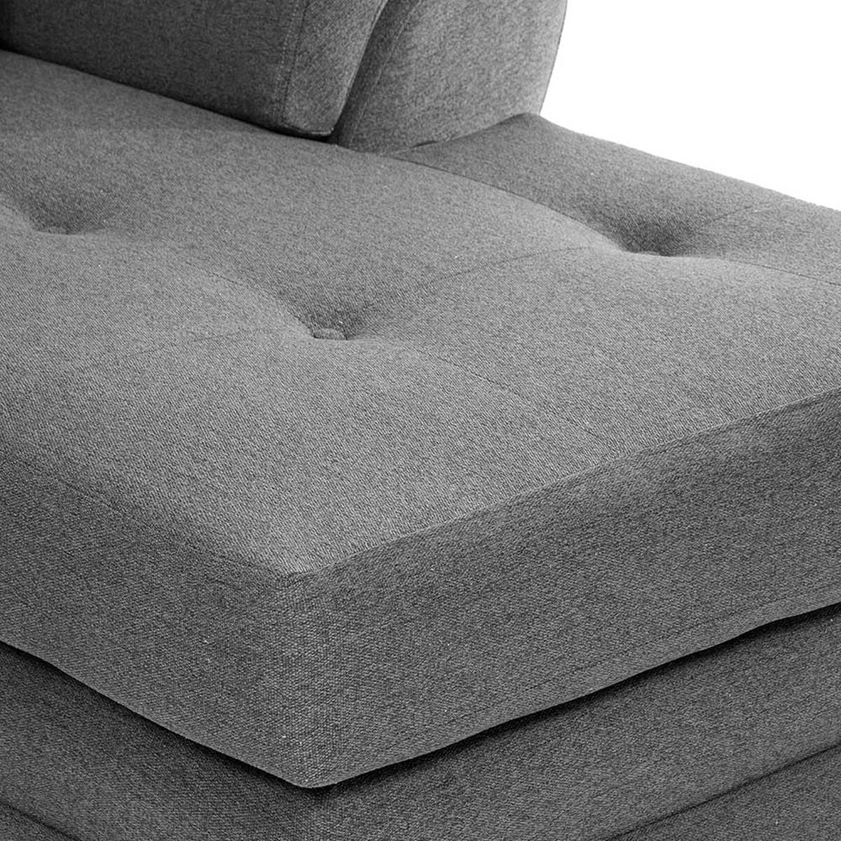 Sof&aacute; Seccional Derecho Living Factory Mustang 4 Cuerpos Gris