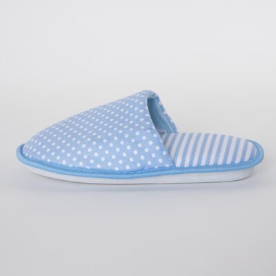 Imagen 2 del producto Pantufla Puntos Mujer Portman Club Celeste, Rosado