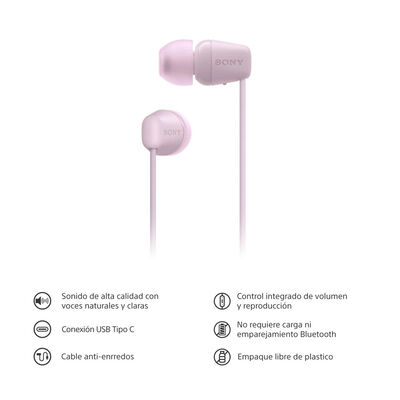 Imagen 2 del producto Audífonos In Ear SONY IER-EX15C/PZUC Rosado