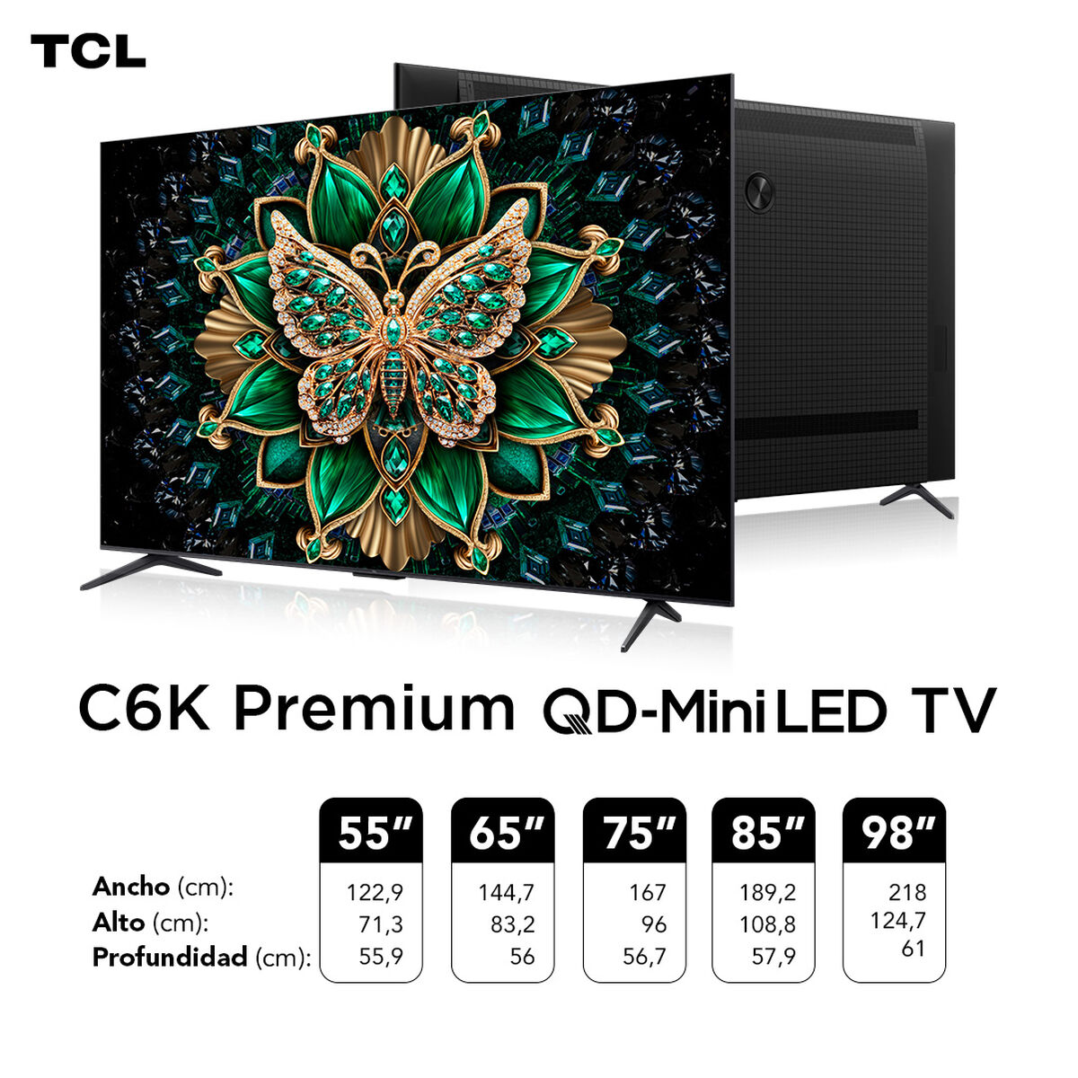 QLED Mini Led Smart TV 75" 4K C6K TCL