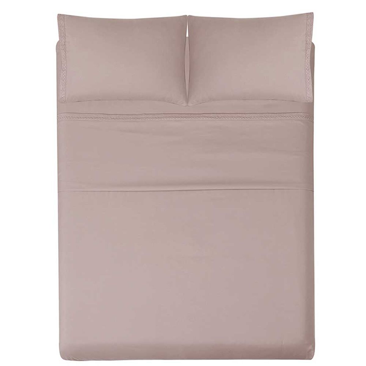 Juego de S&aacute;banas Illusions 2 Plazas Broderie Rosa