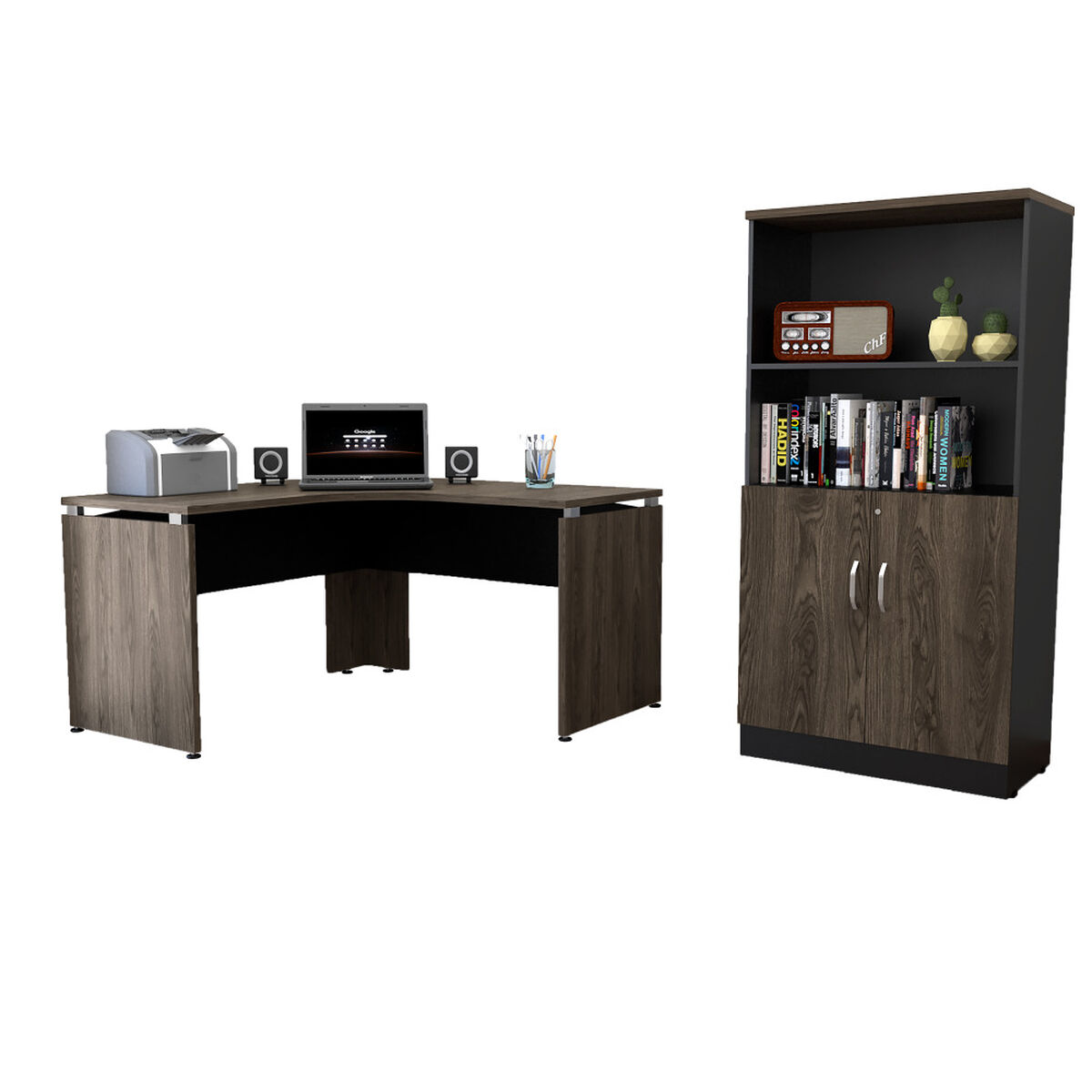 Escritorio  + Biblioteca 2 Puertas TuHome Home Office