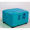 Pouf Cabsur Sorrento Felpa Turquesa