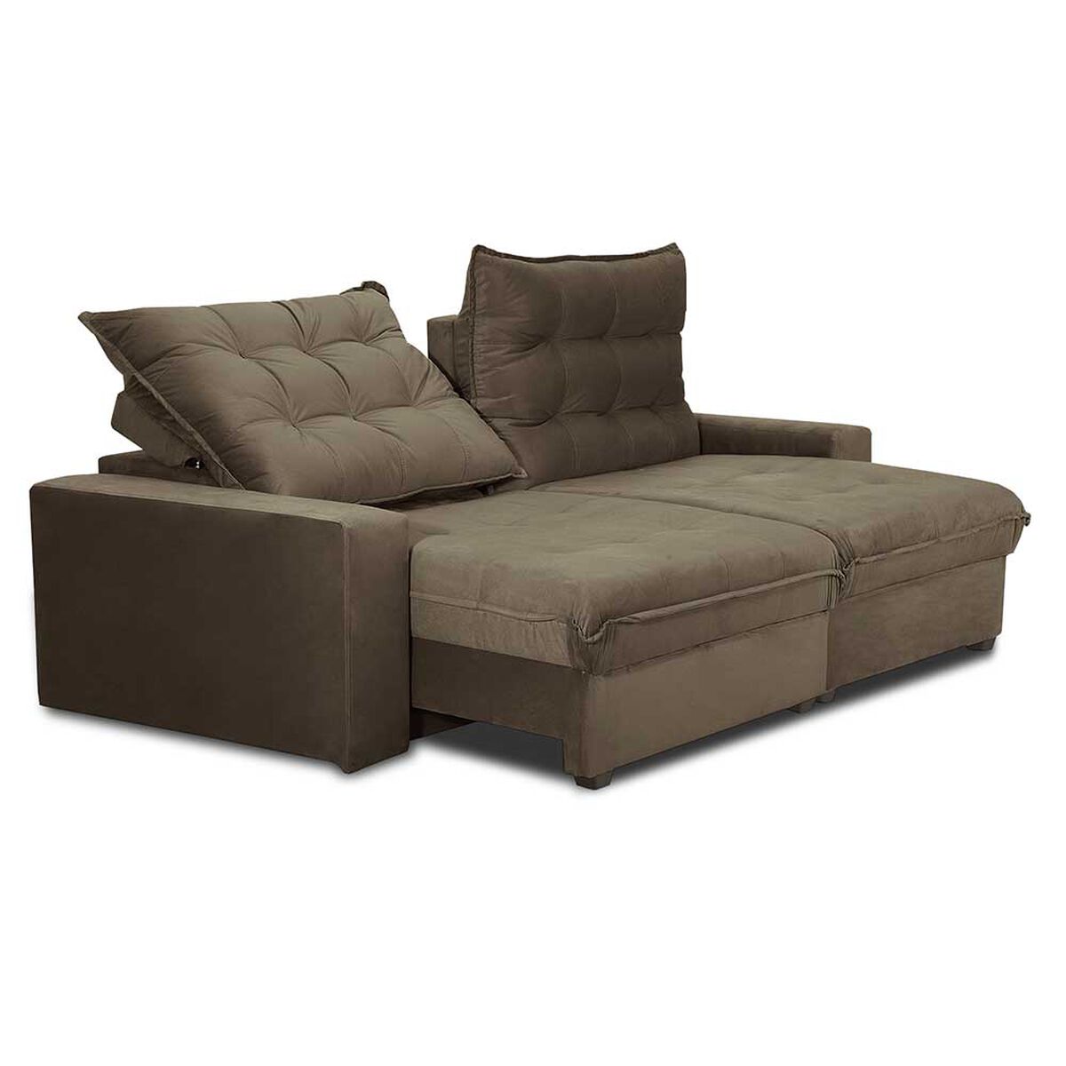 Sofá Reclinable Innovamuebles Magestic 2 Cuerpos Chocolate