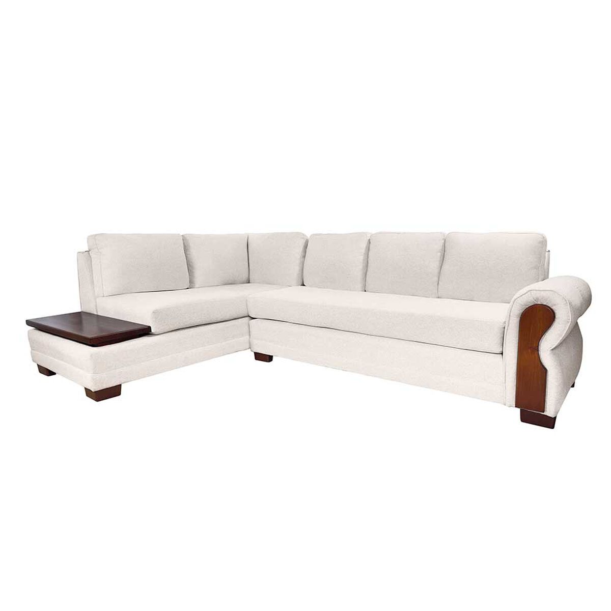 Sofá Seccional Living Factory Michigan 6 Cuerpos Beige