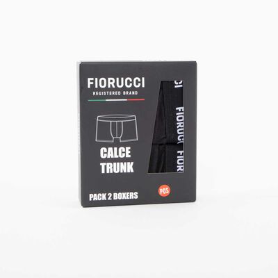 Imagen 1 del producto Pack 2 Bóxer Trunk Hombre Fiorucci Black, Negro