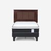 Cama Europea Rosen 1,5 Plazas New Style 6 + Respaldo Rachel