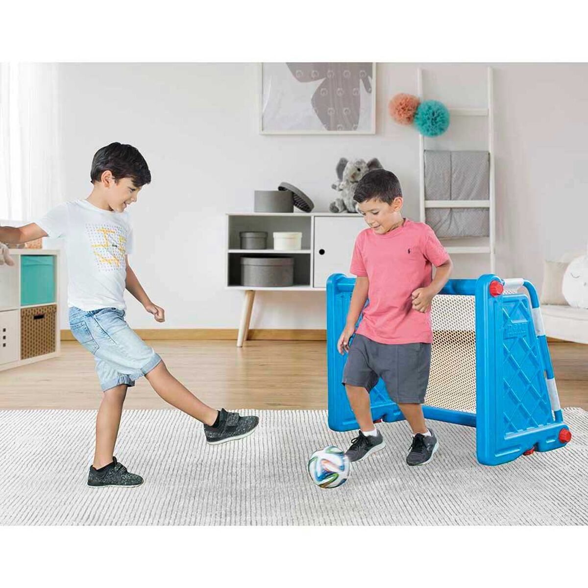 Arco De Futbol Azul Dolu