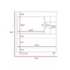 Bar TuHome Bi Color Ceniza Wengue 1 Puerta