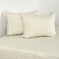 Juego de Sábanas CannonKing 500 Hilos Dobby Thin Beige