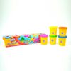 Paquete de 5 potes de 4 oz Colores Neón (112 grms) de masa Kiddy Dough