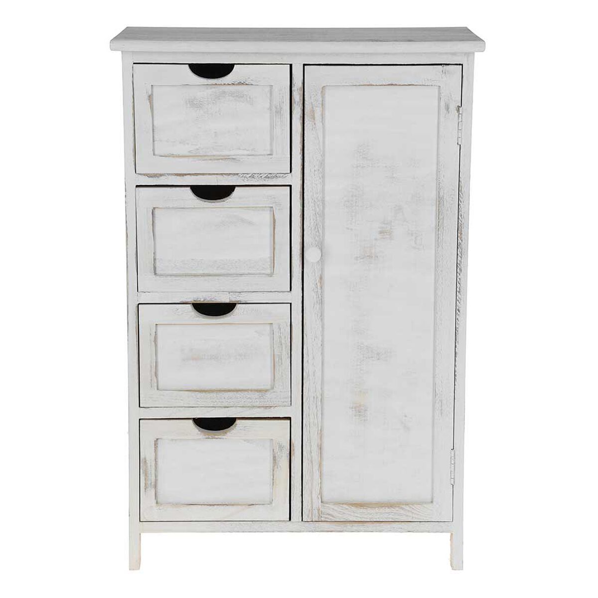 Cómoda Britbox Wey Blanco 4 Cajones
