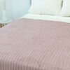 Frazada Doral 2 Plazas Chiporro Jacquard Liso Rosa Viejo